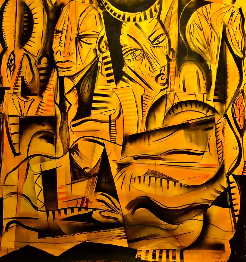 Golden Cubist Rhythm