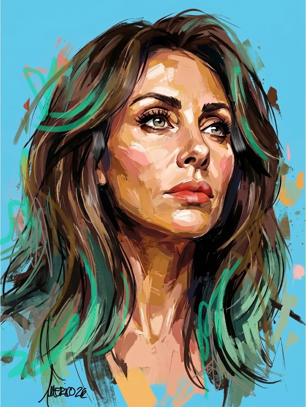 Turquoise Gaze
