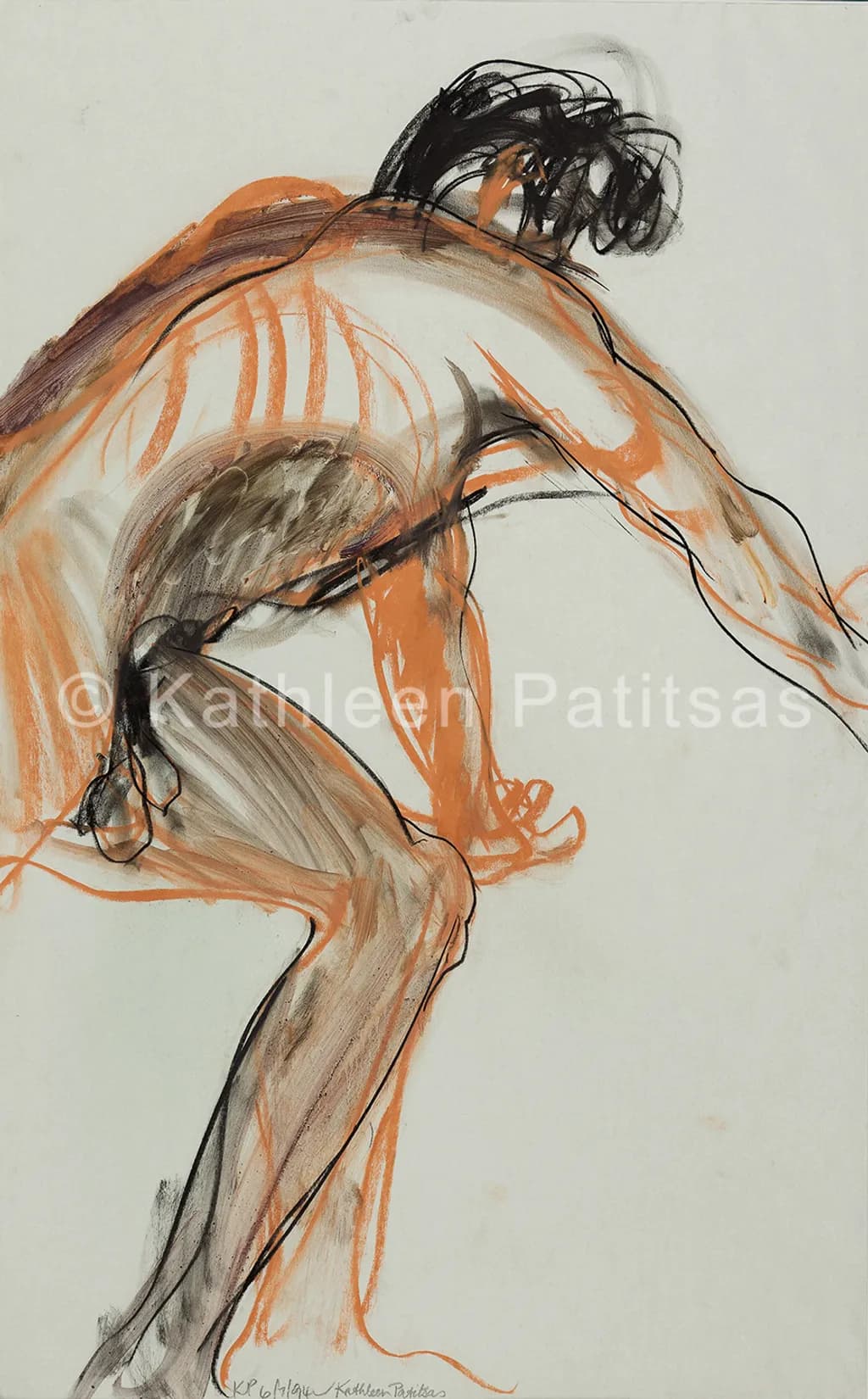 Seated Male Nude