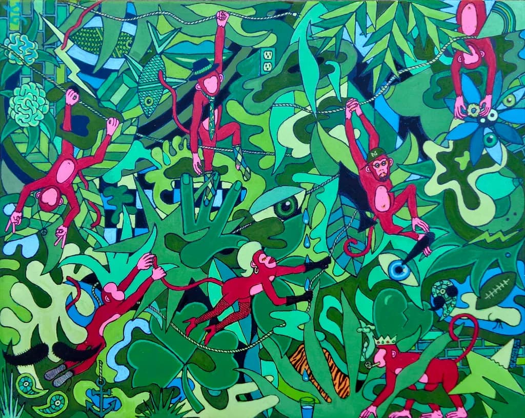 Tangled Jungle Monkeys