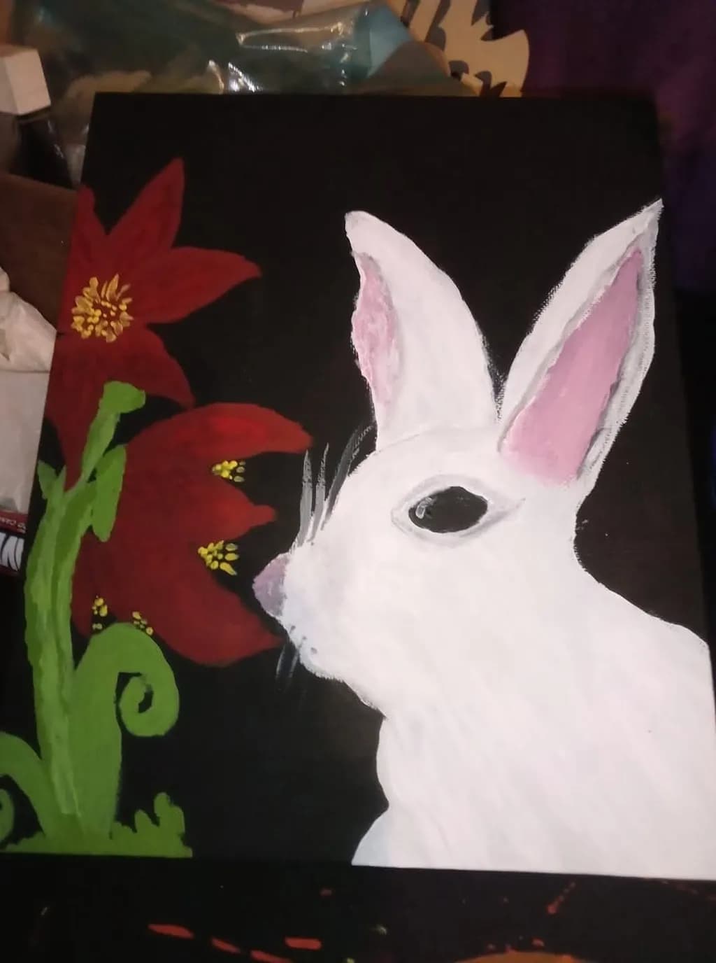 Rabbit and Red Blossoms