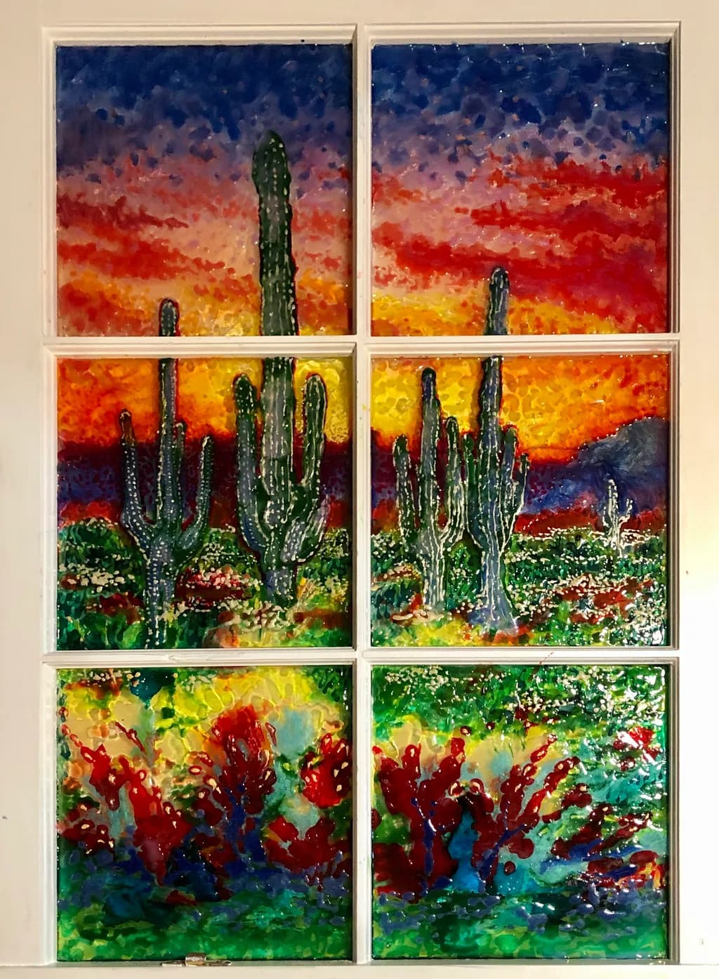 Desert Cactus Sunset