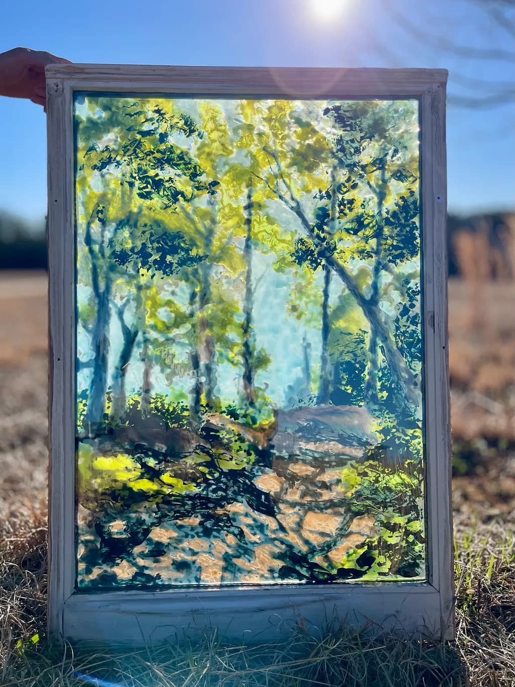 Sunlit Forest Path