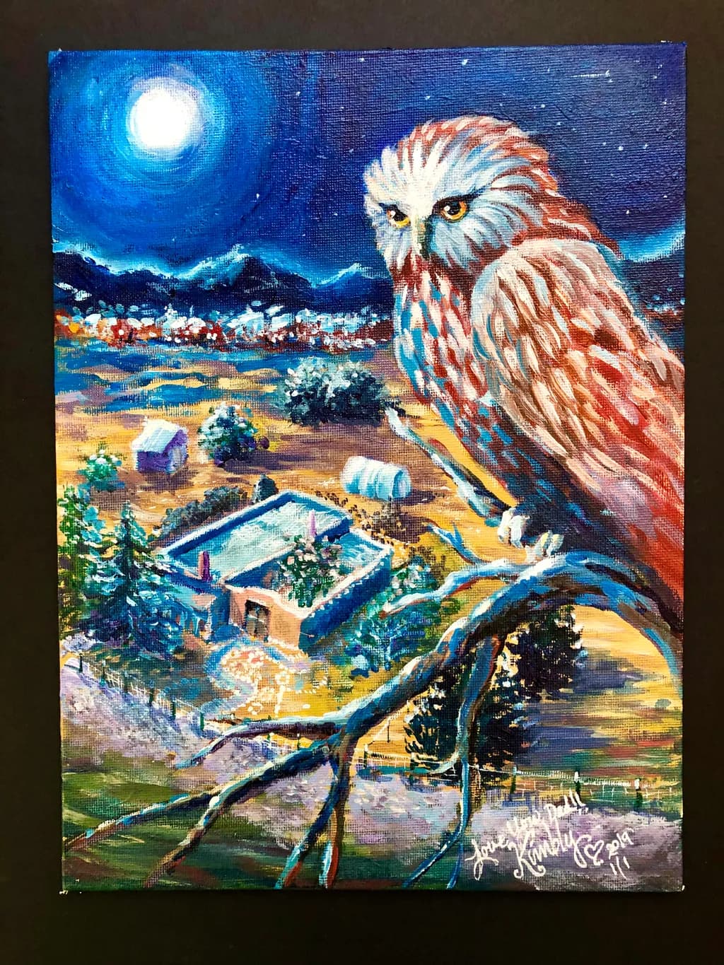 Owl Over Village