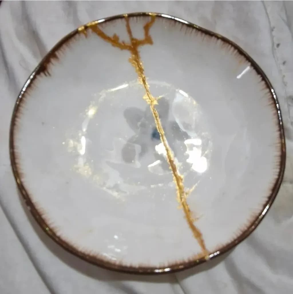 Golden Kintsugi Bowl