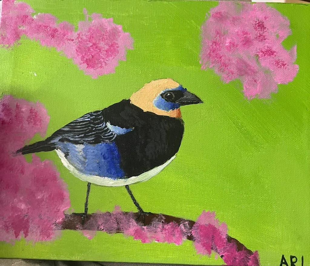 Blossom Branch Bird