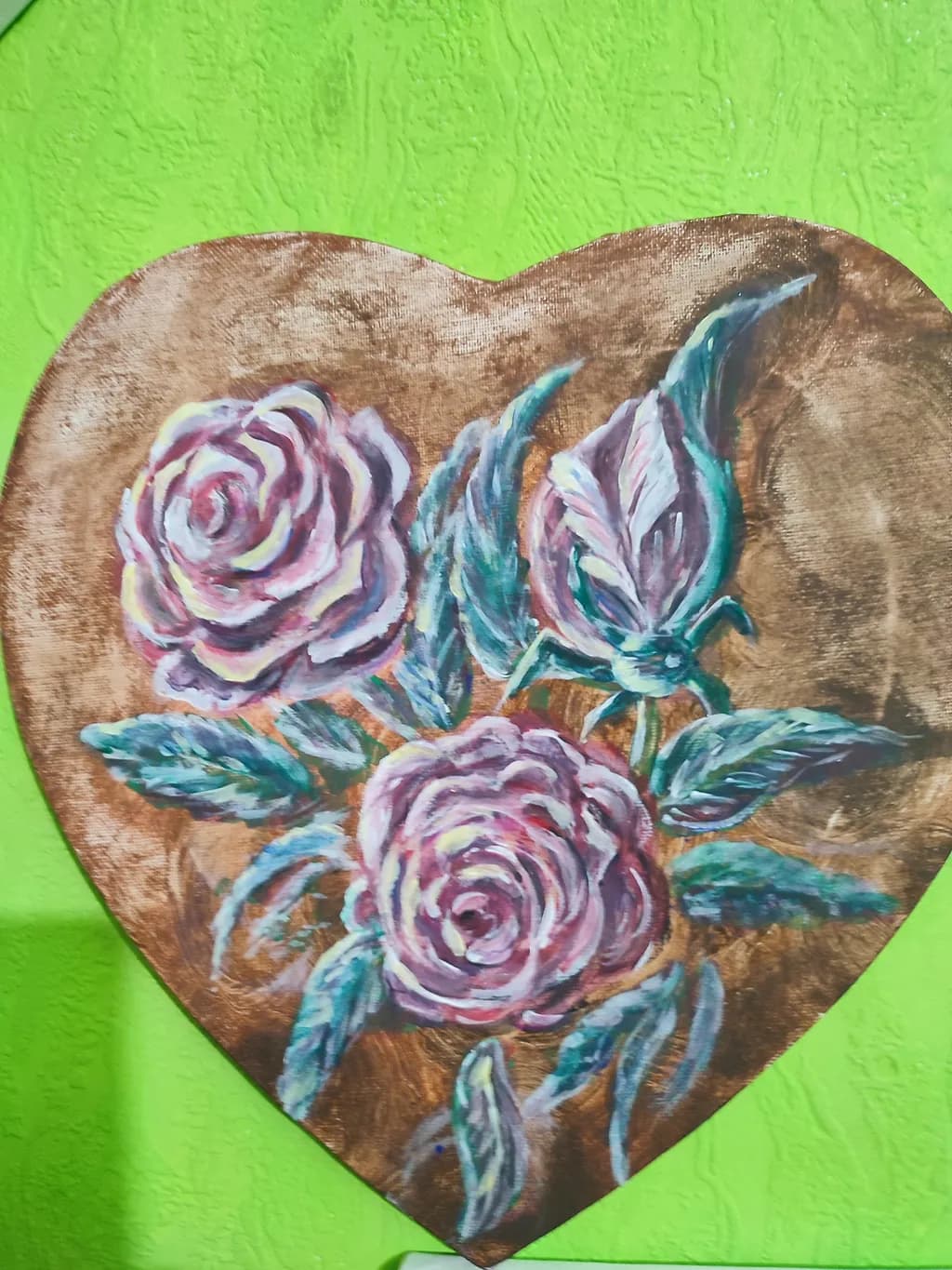Rustic Rose Heart