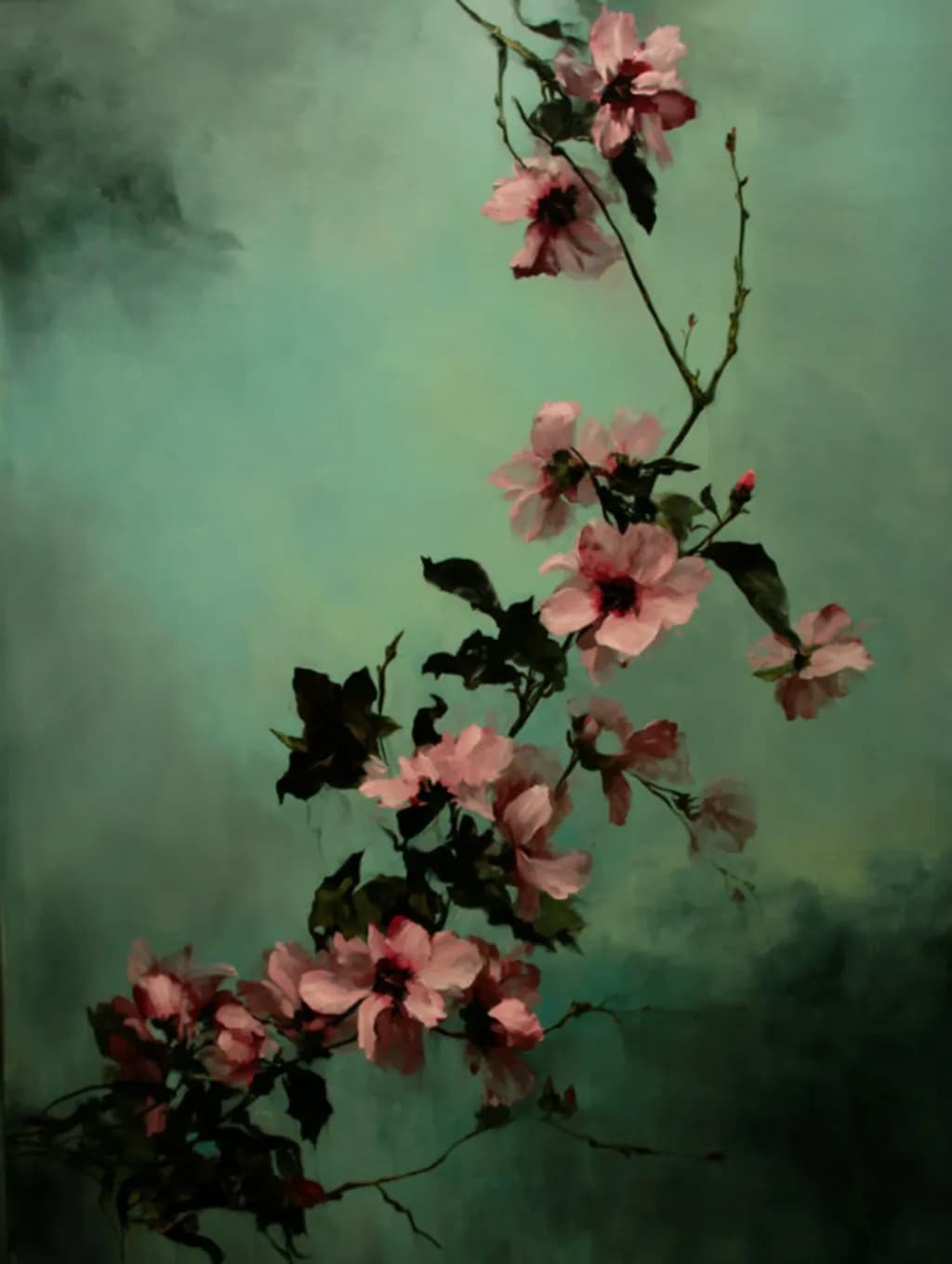 Warm Green Floral
