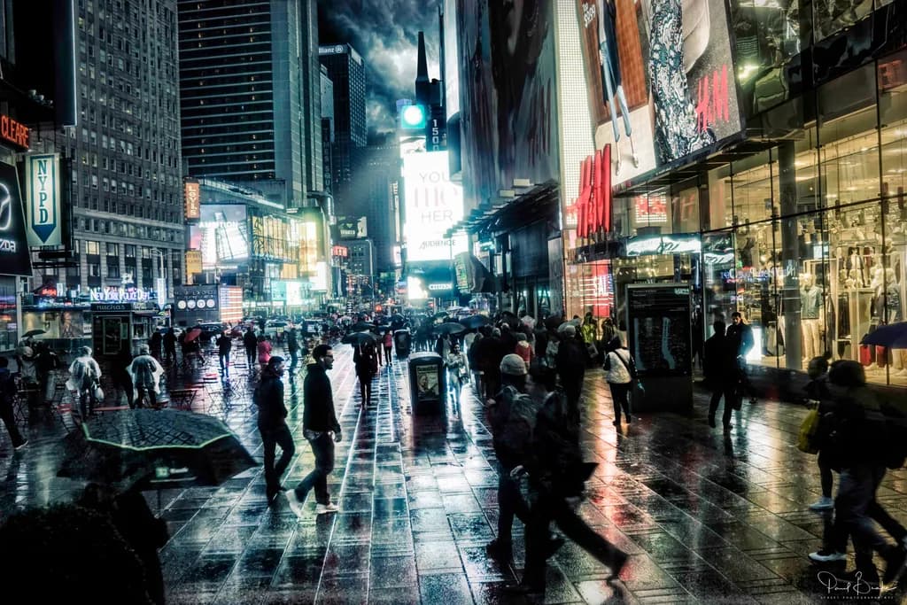 Rainlit Night Stroll