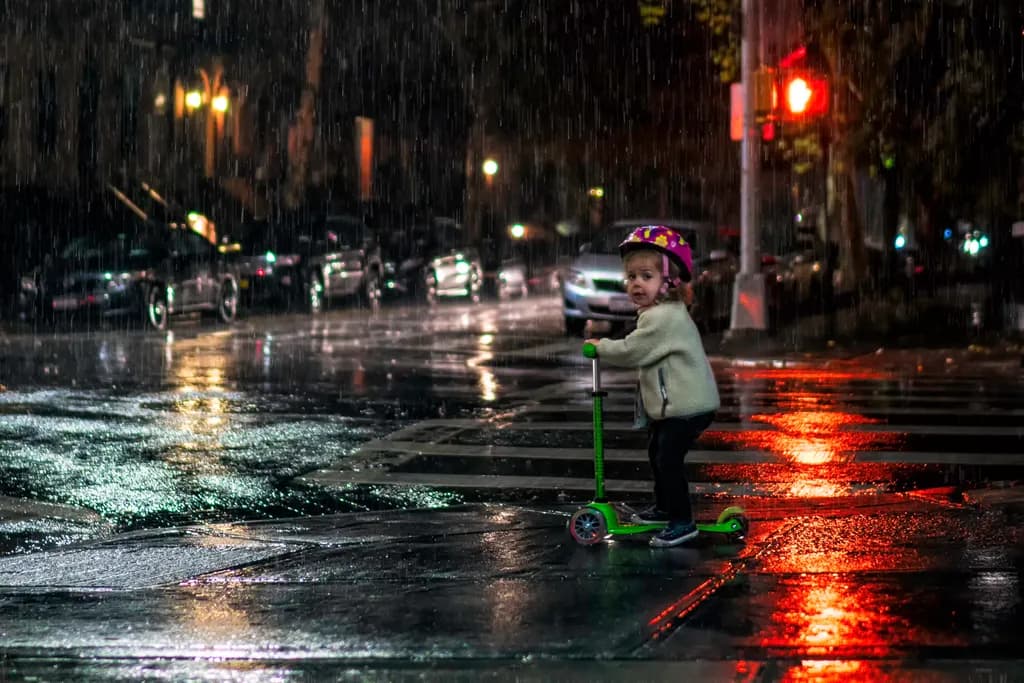 Rainy Night Rider