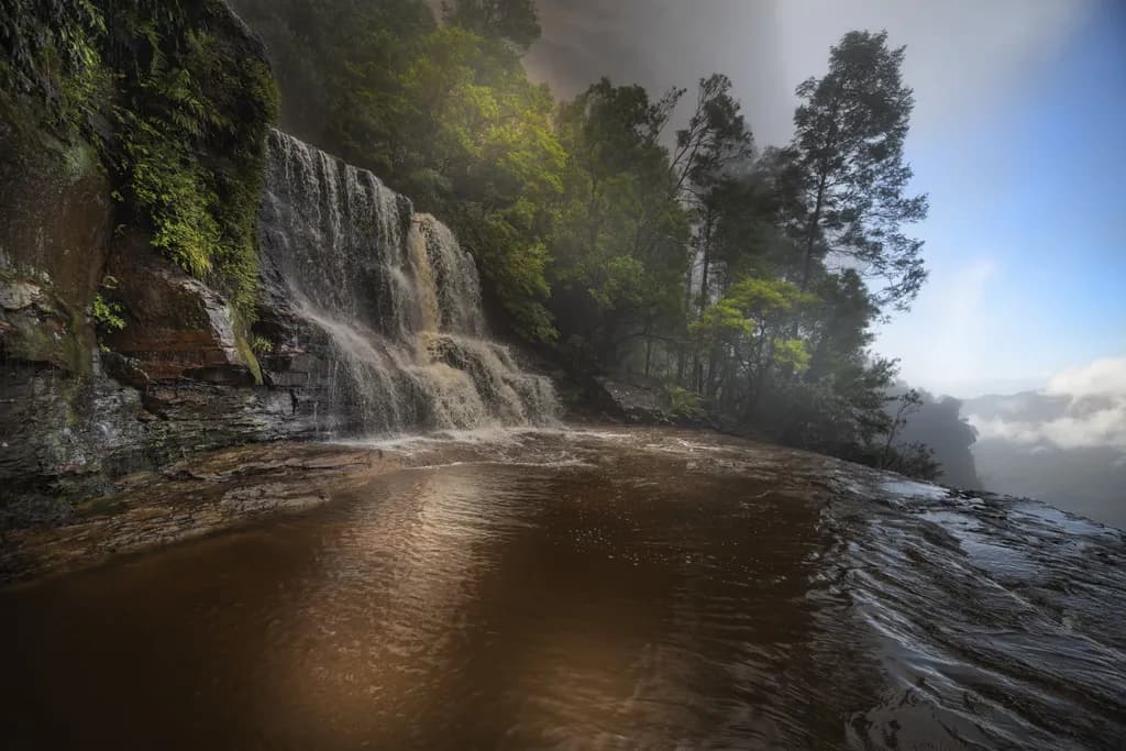 Katoomba Falls Morning Storm