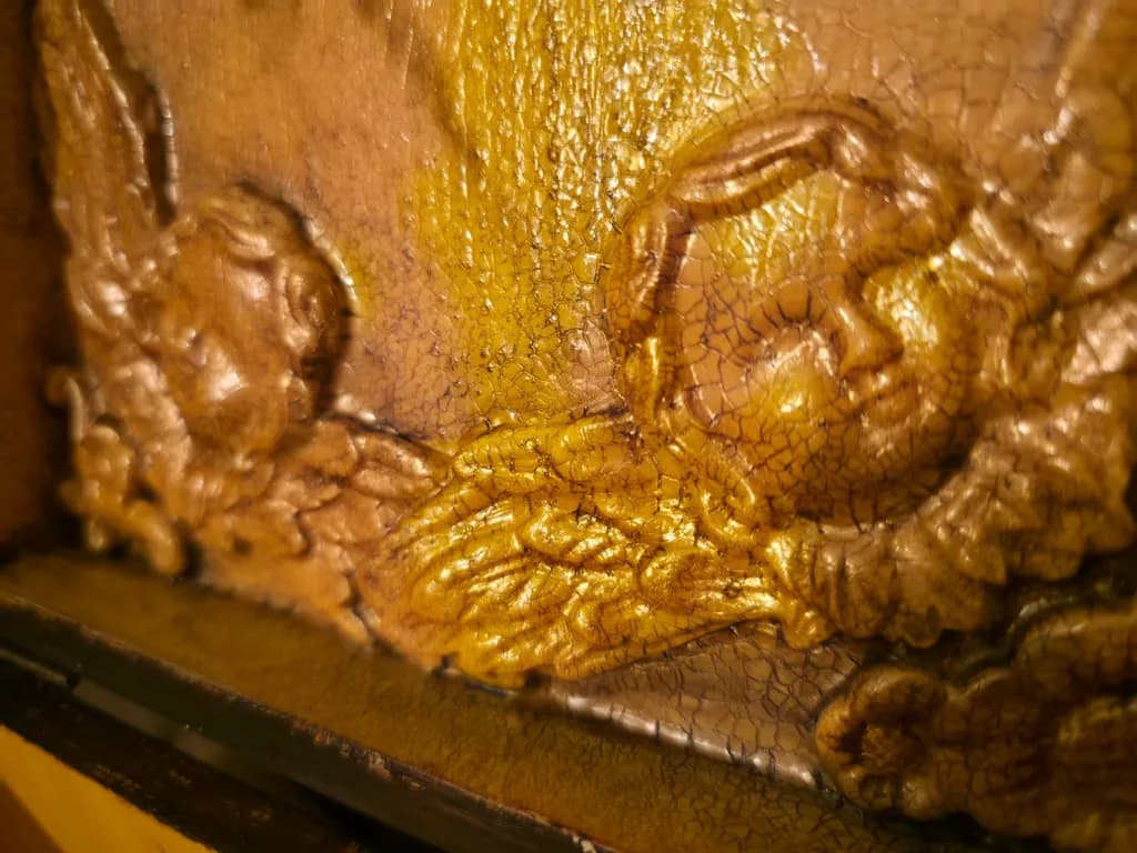 Golden Cherub Relief