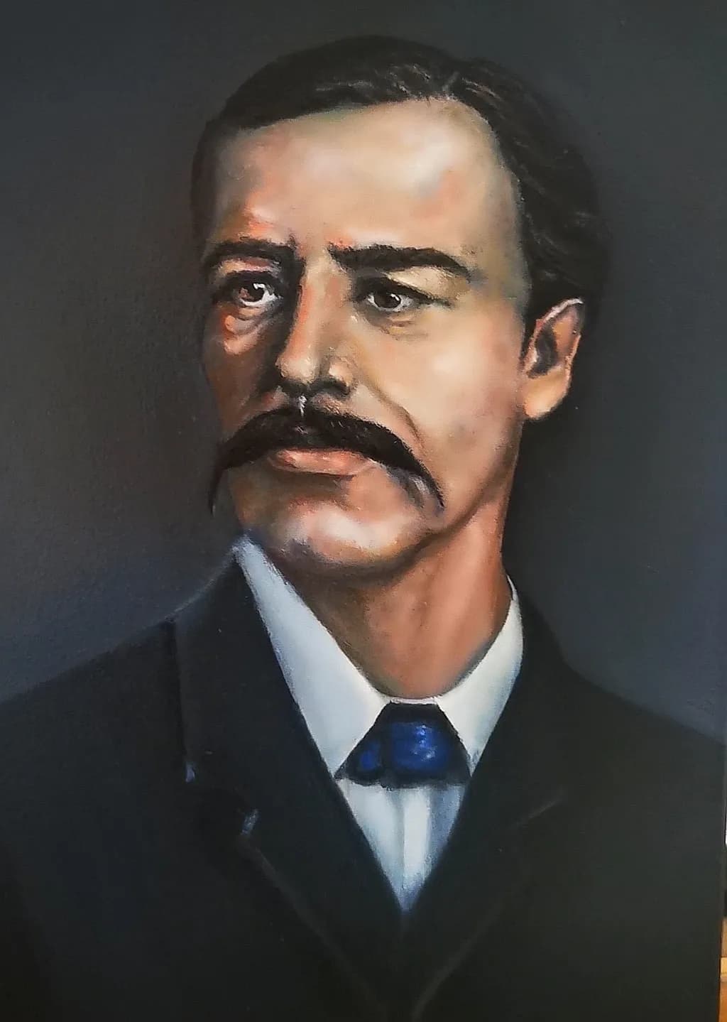 Formal Portrait with Mustache