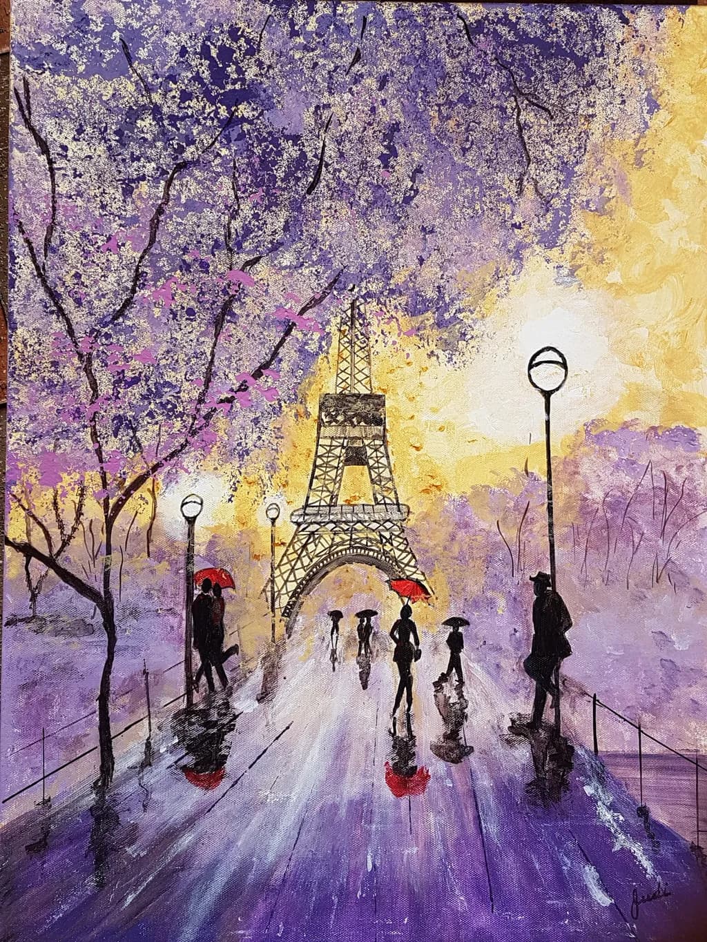 Paris Rain in Spring