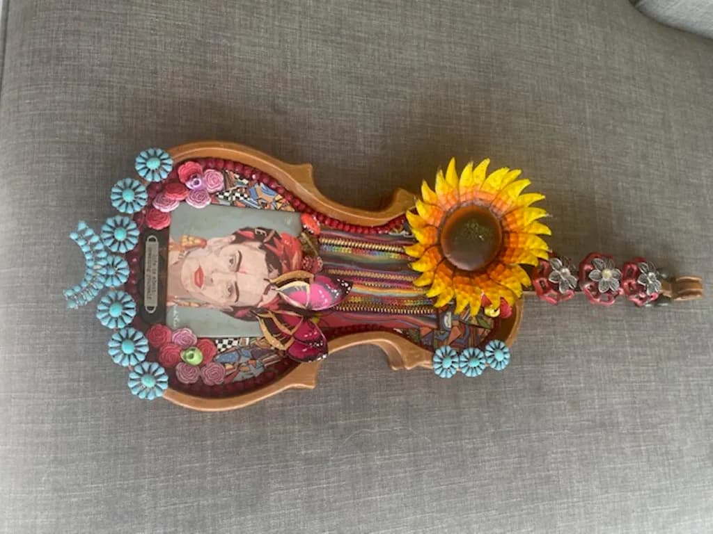 Frida Violin Portrait