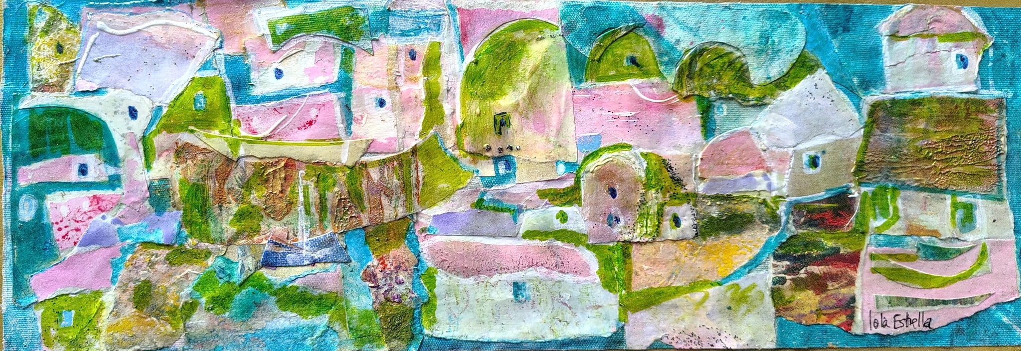 Pastel Village Mosaic