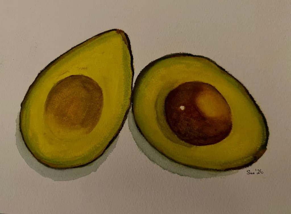 Halved Avocado