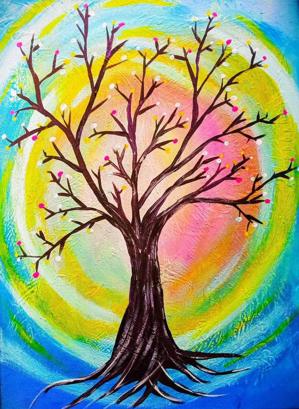 Yellow Circle Tree