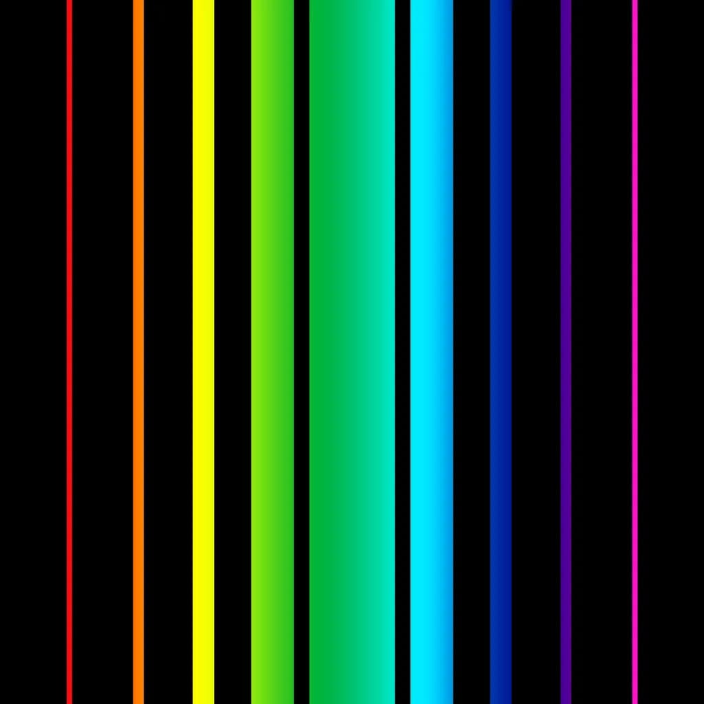 Straight Ripples of Color