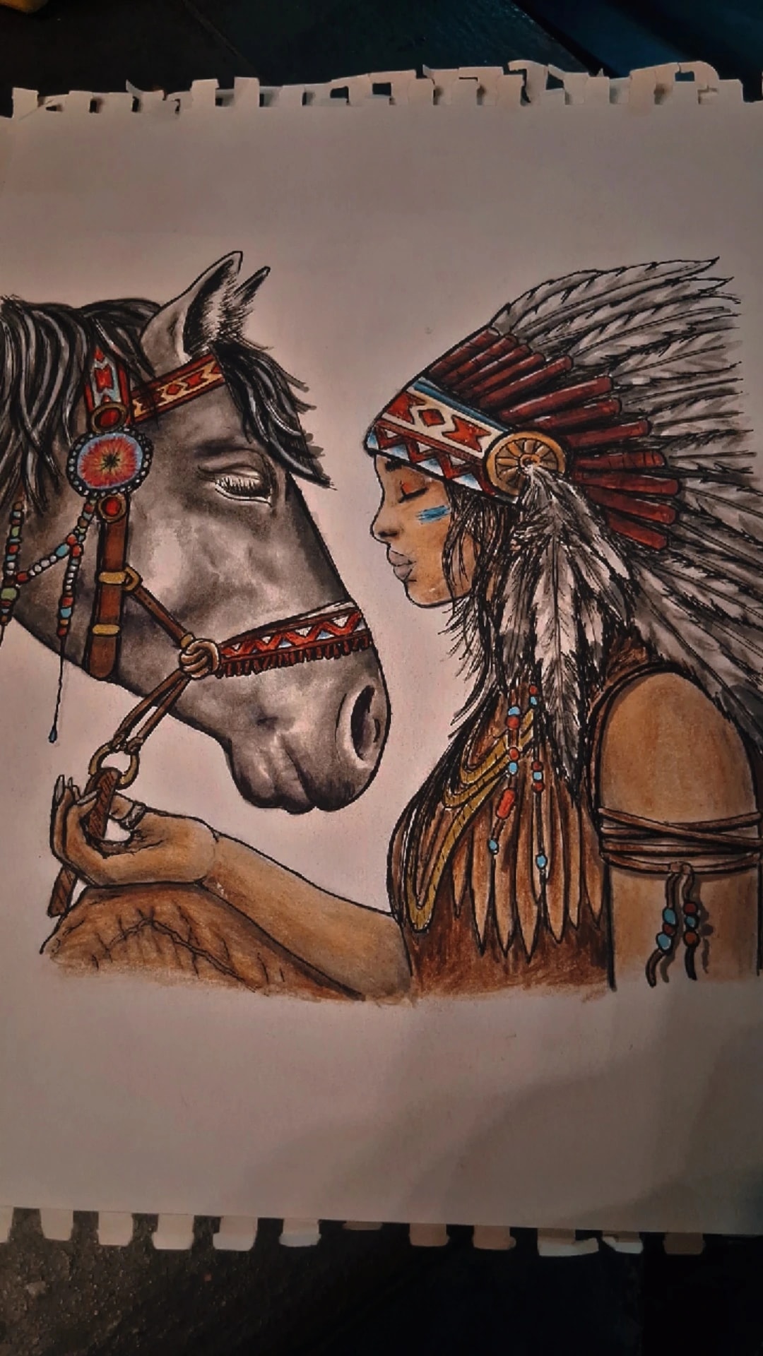 Horse and Headdress Affinity