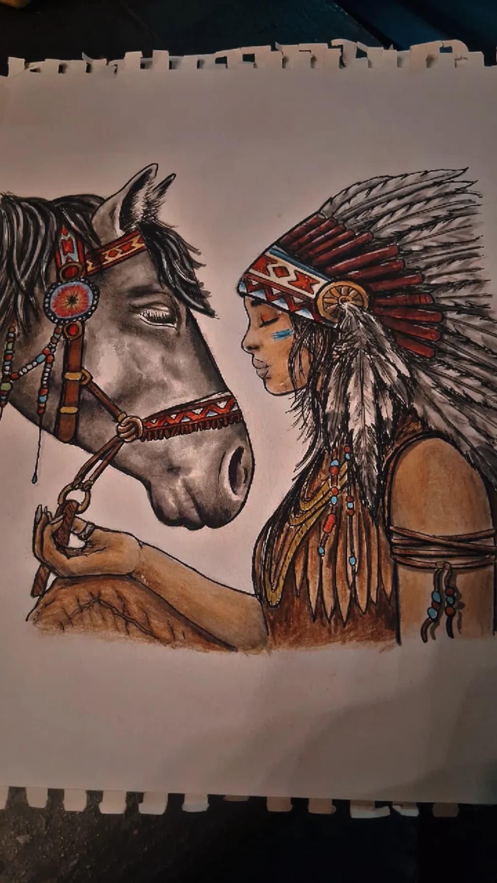 Horse and Headdress Affinity