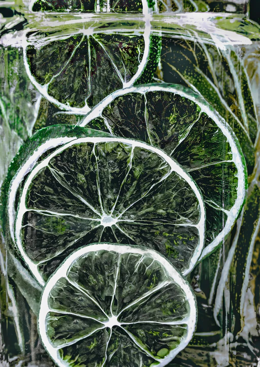 Lime Slices in Jar