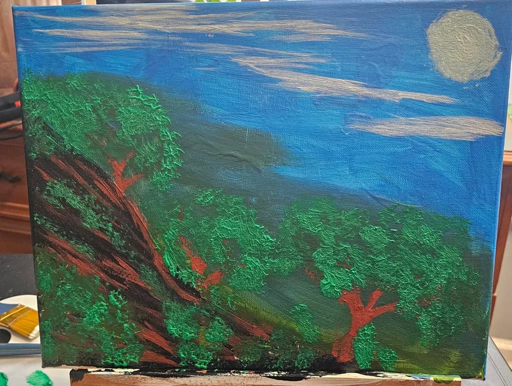 Trees on Cliffside