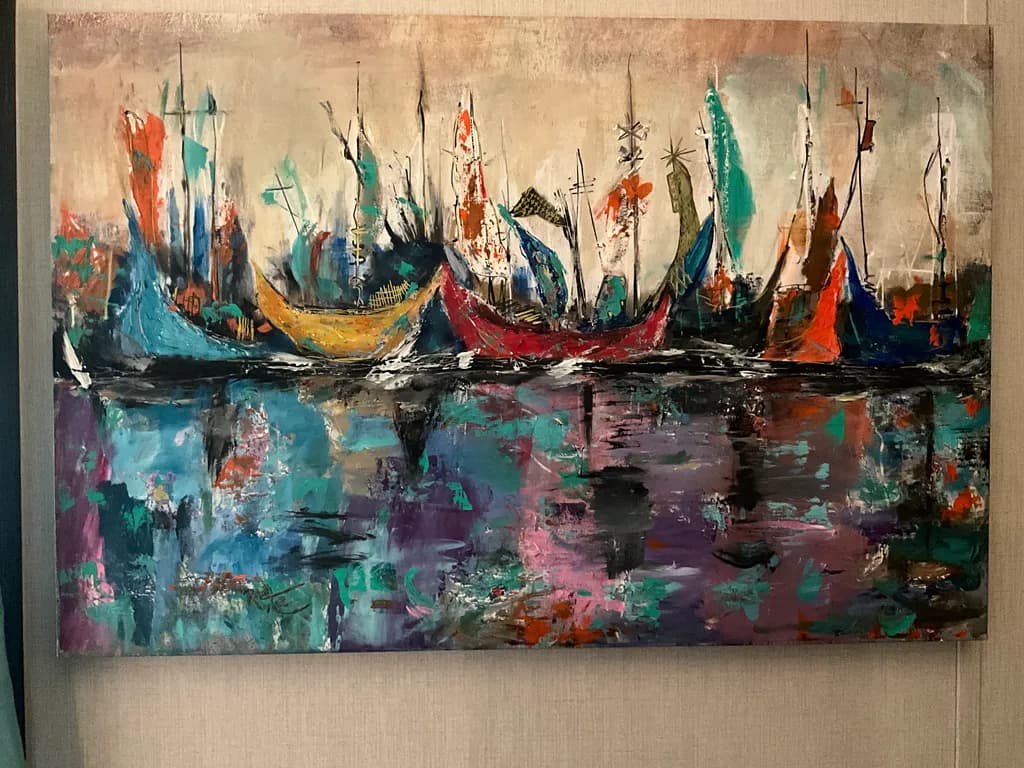 Colorful Boat Reflections