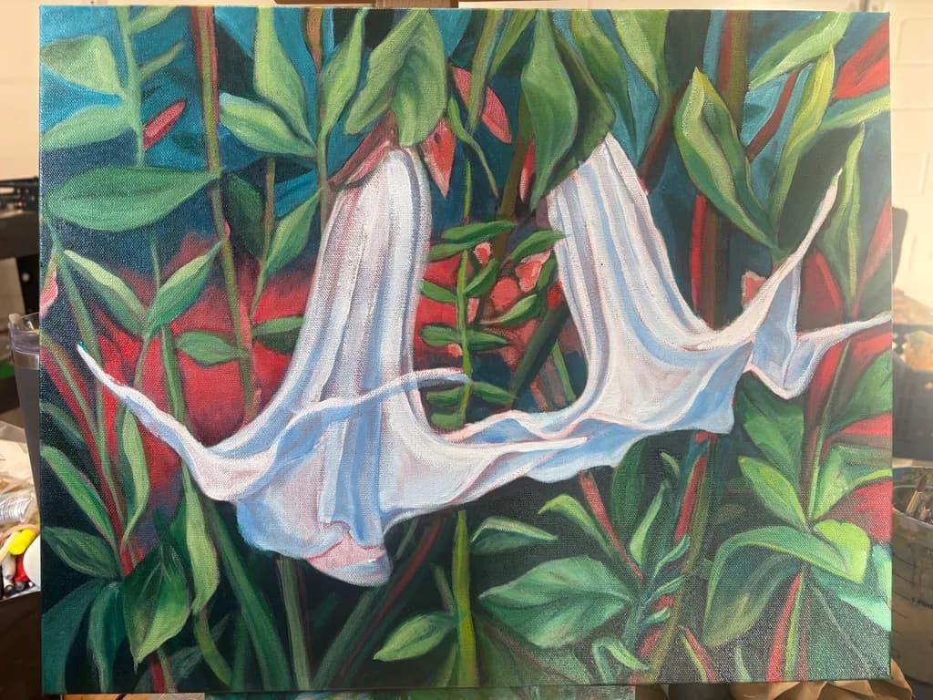 White Angel's Trumpet