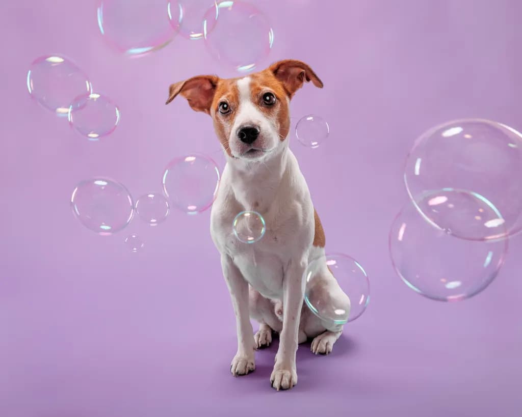 Jack Russell with Bubbles