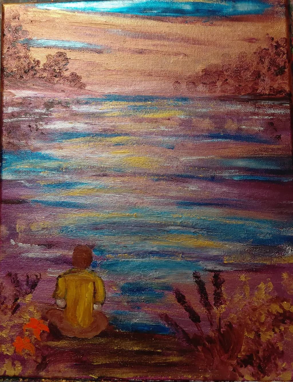 Contemplation by the Lake