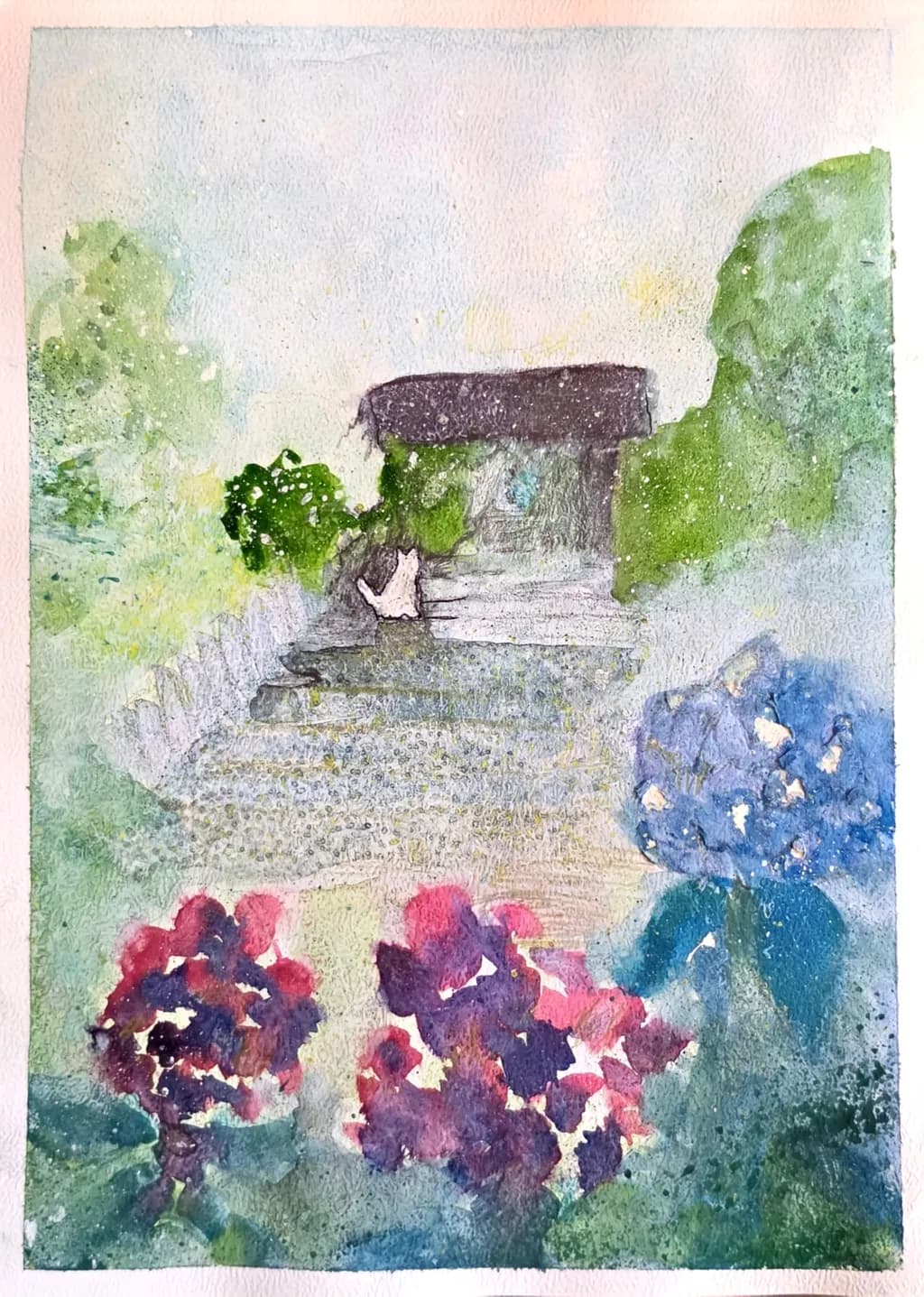 Cat in Garden Path