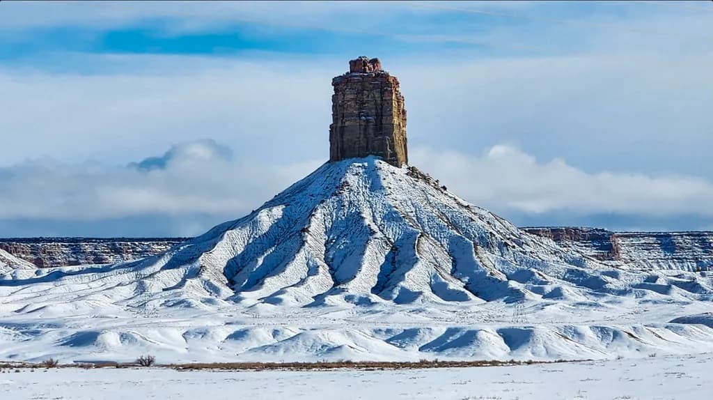 Snow-Capped Butte