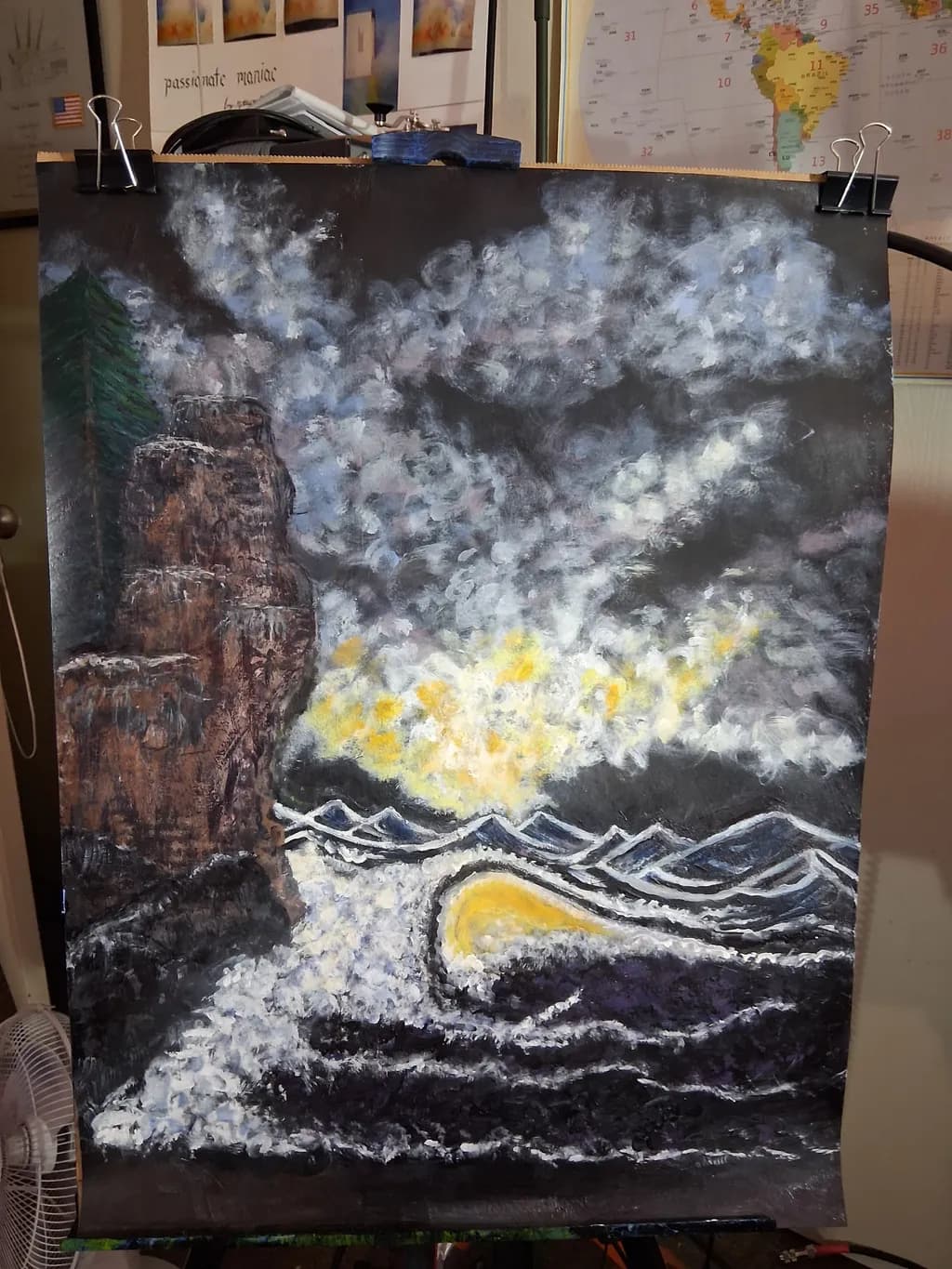 Storm Over Cliffs