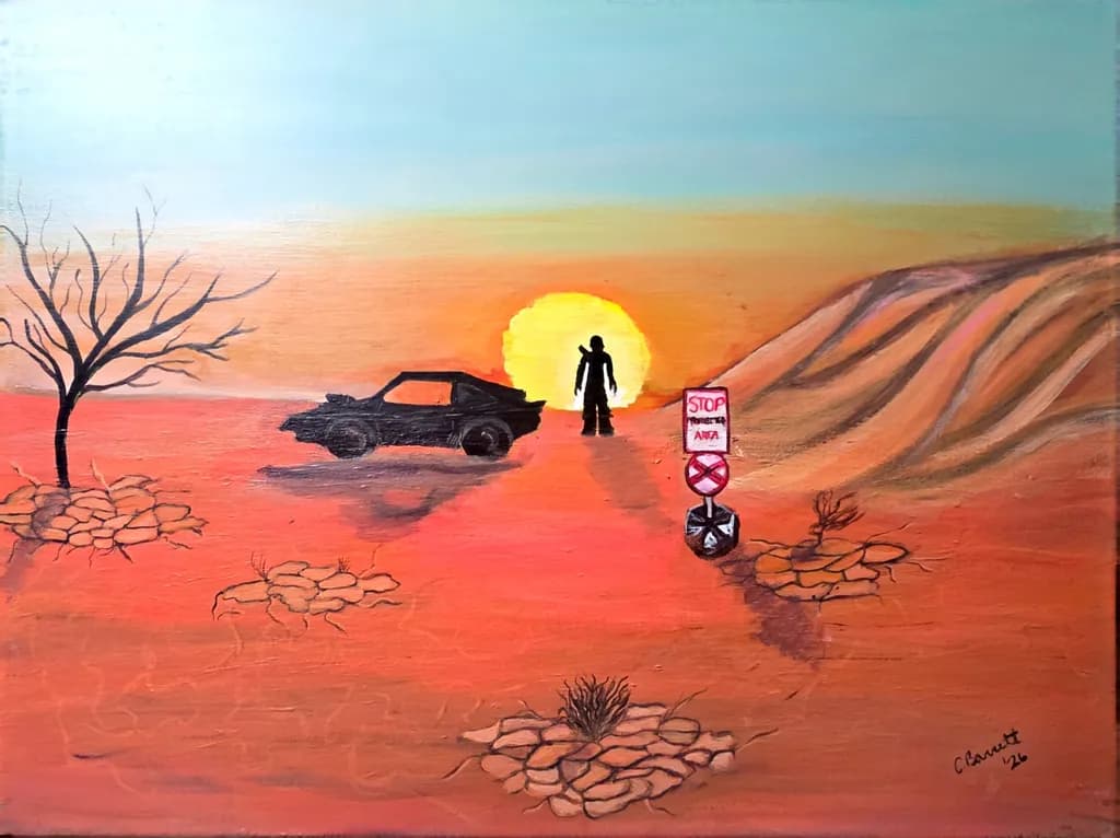 Desert Sunset Encounter