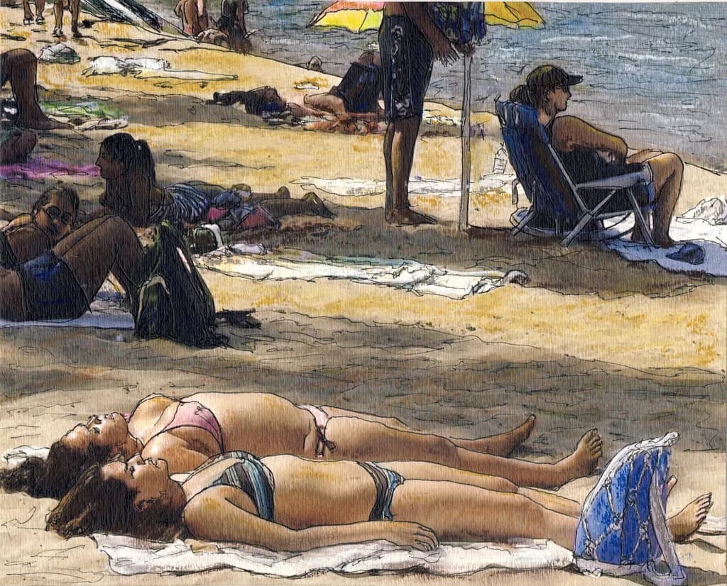 Avalon Beach July 4th