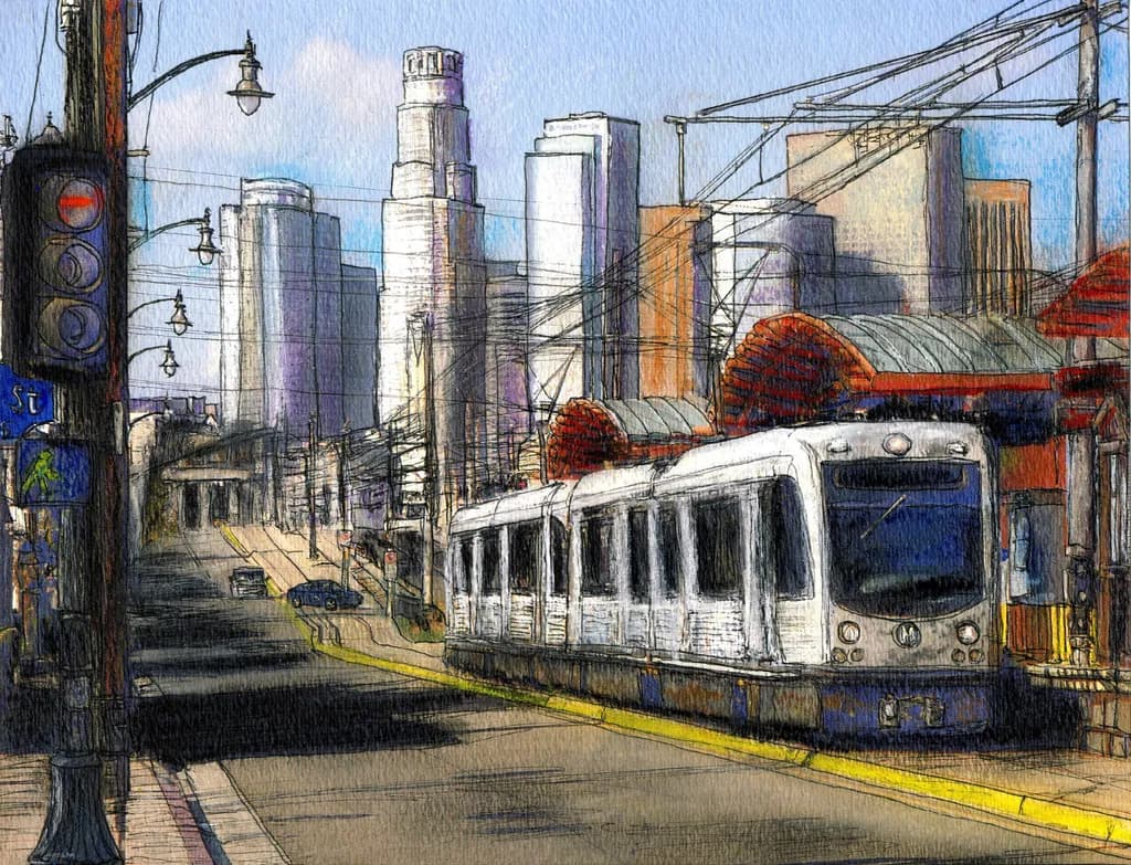1st Street Train Station LA