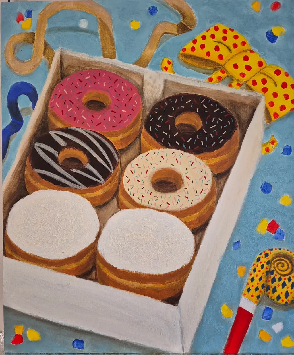 Sprinkled Donut Box