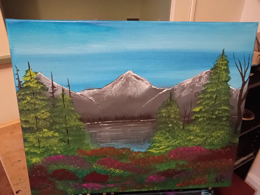 Mountain Lake Bloom