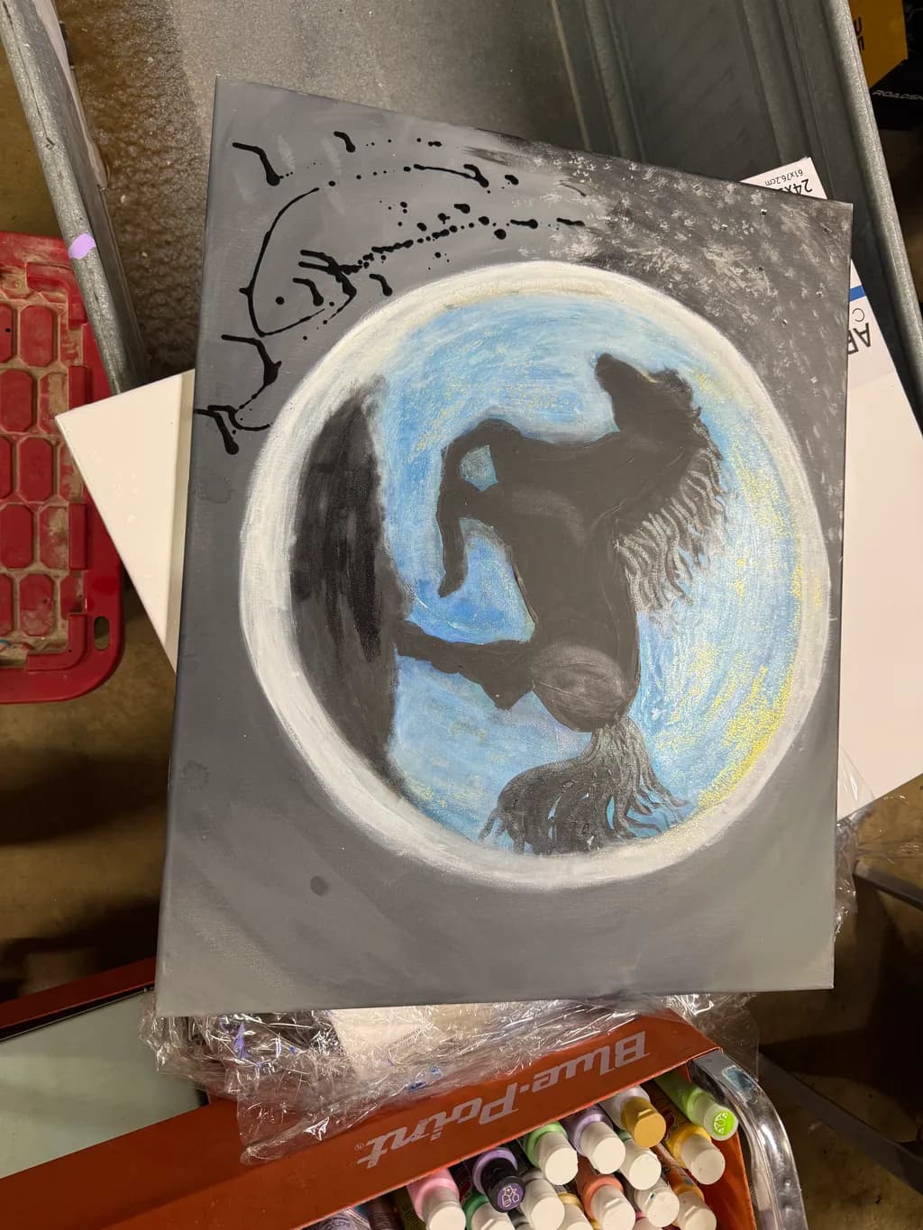 Horse in Moonlight
