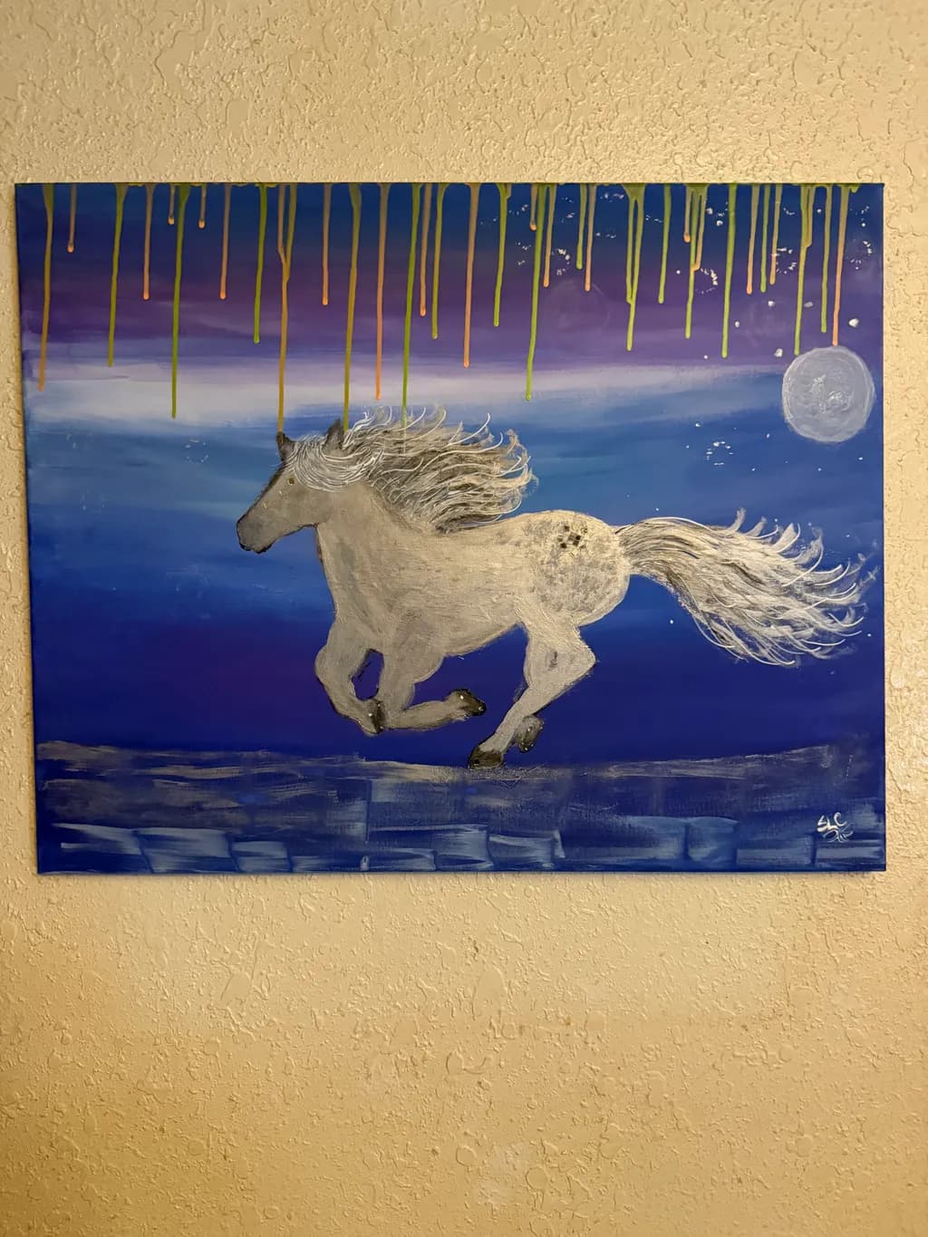 Neon rain prancer