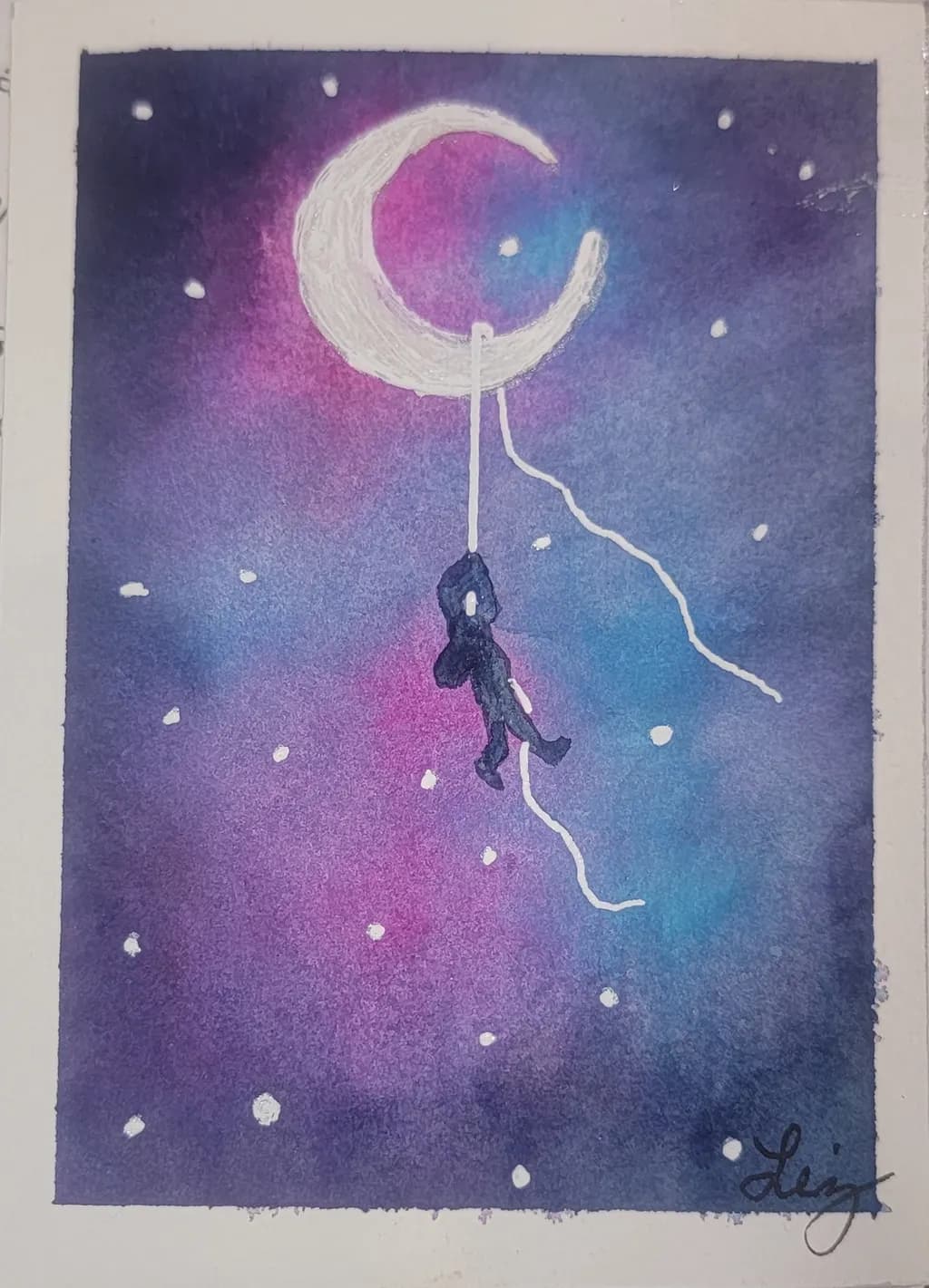 Moon and Astronaut