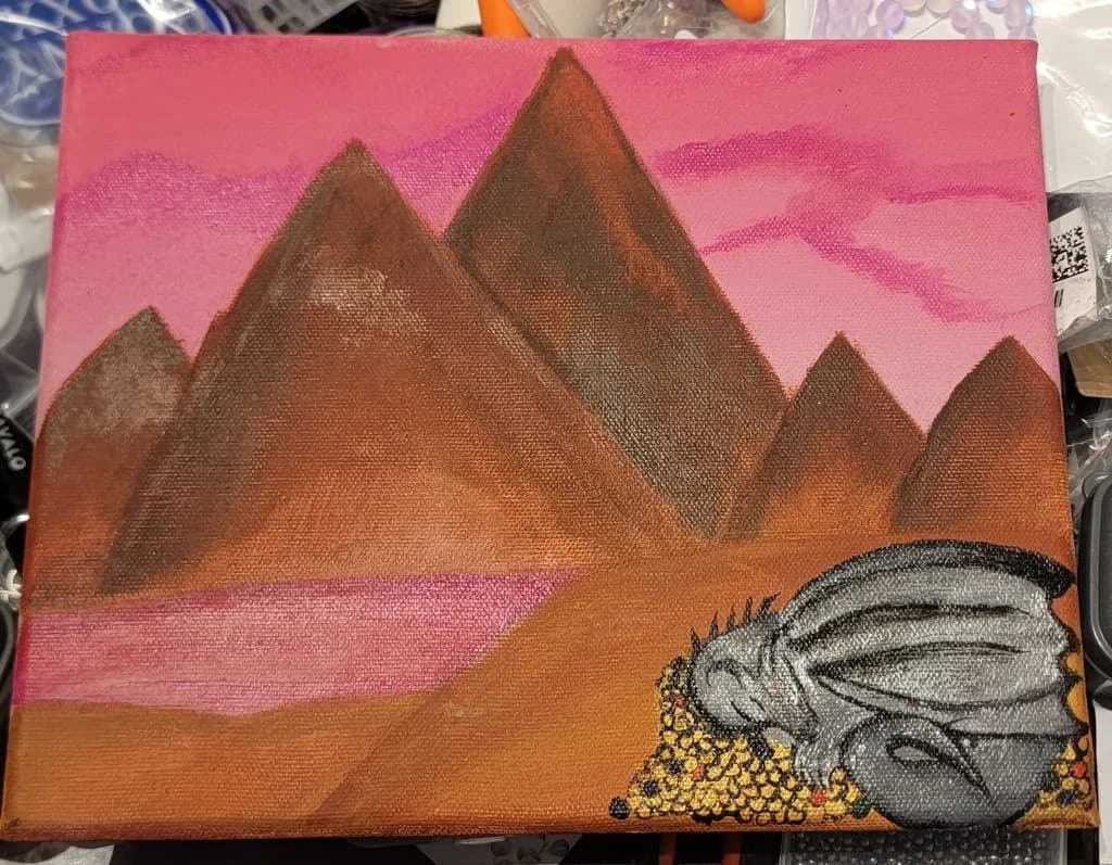 Desert Mountains and Dragon