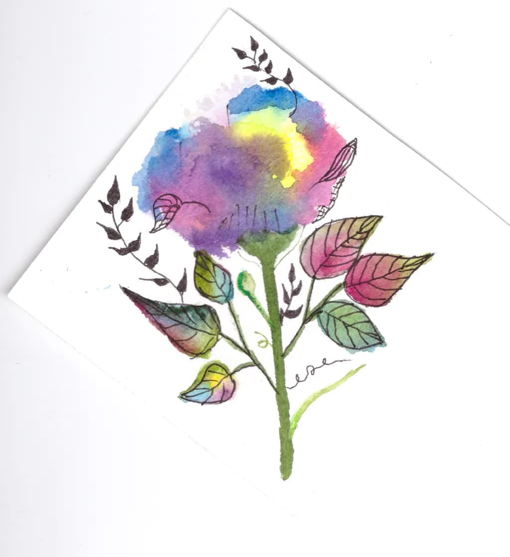 Colorful Floral Stem