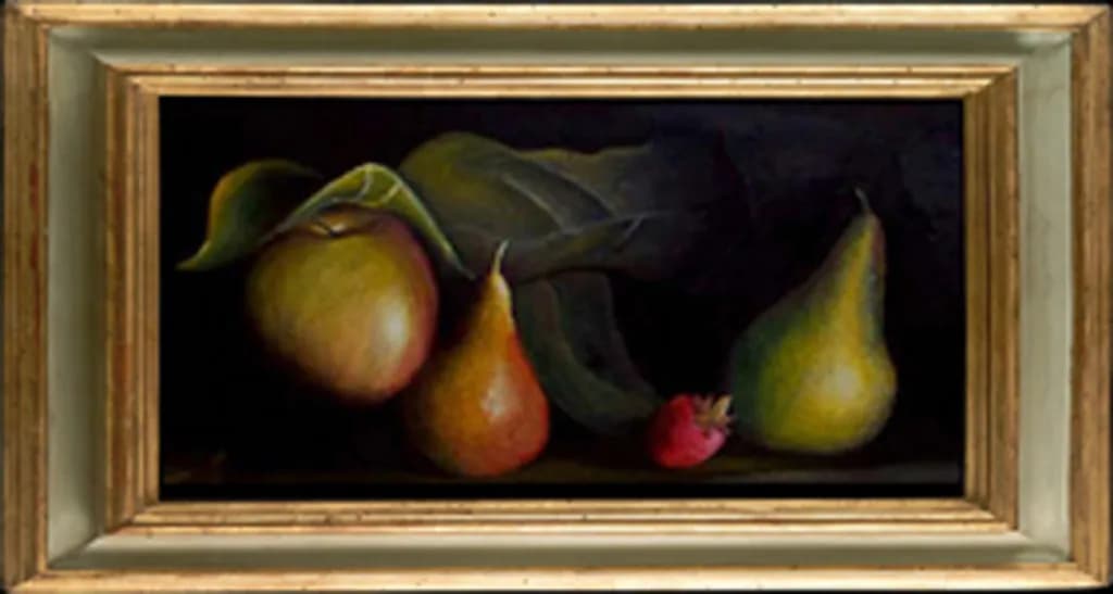 Still Life with Pears and Strawberry