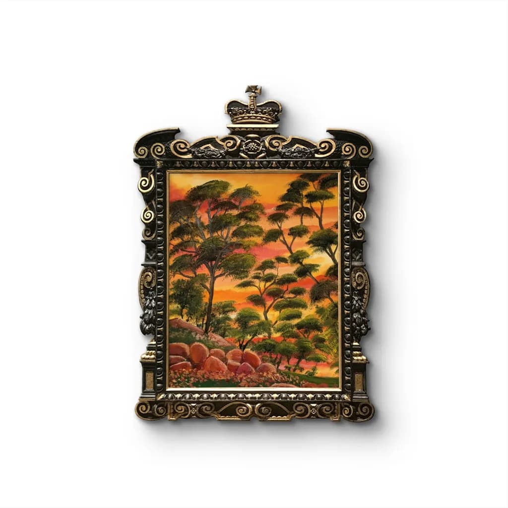Sunset Forest Scene