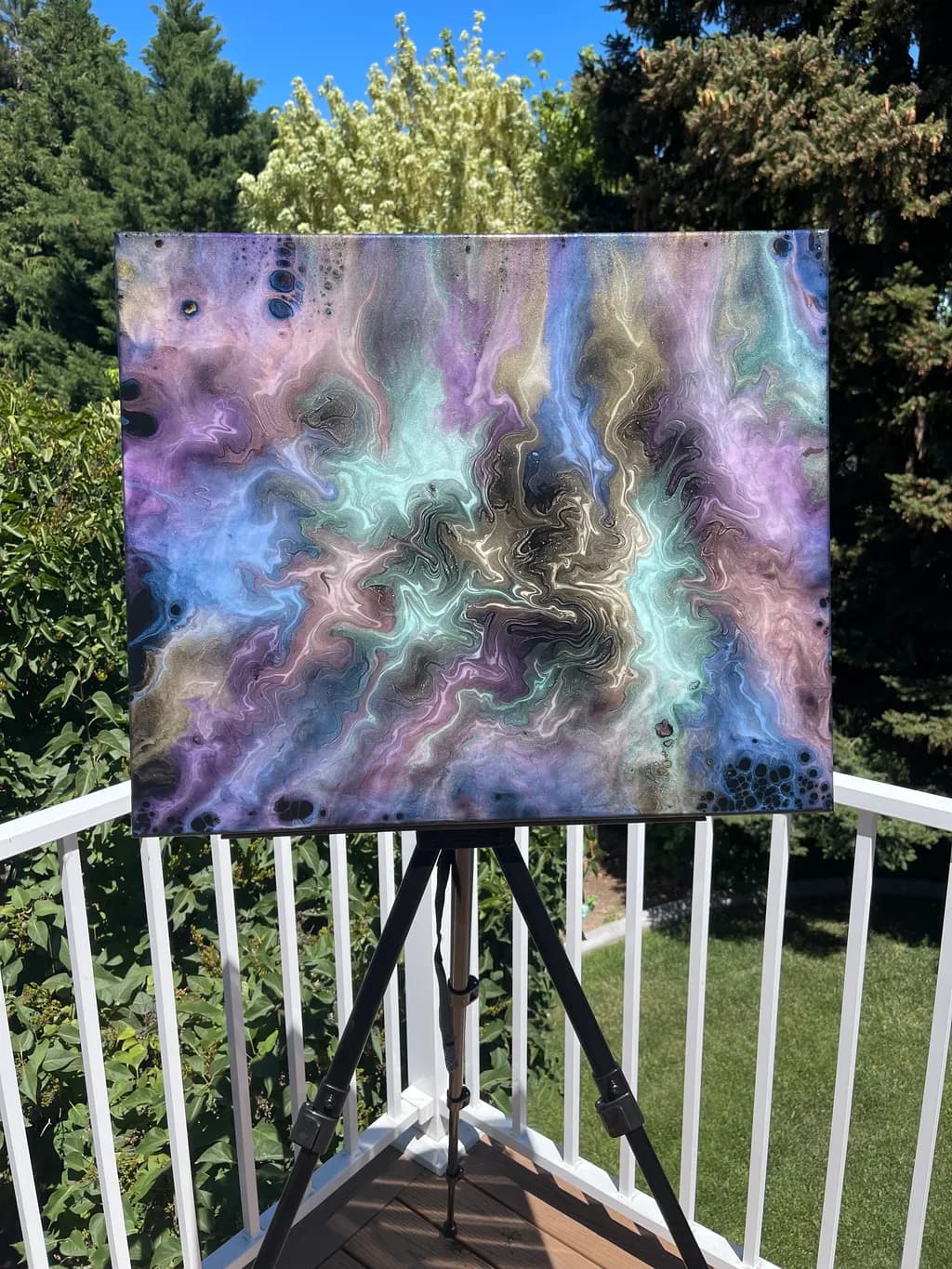 Abstract Swirl Canvas