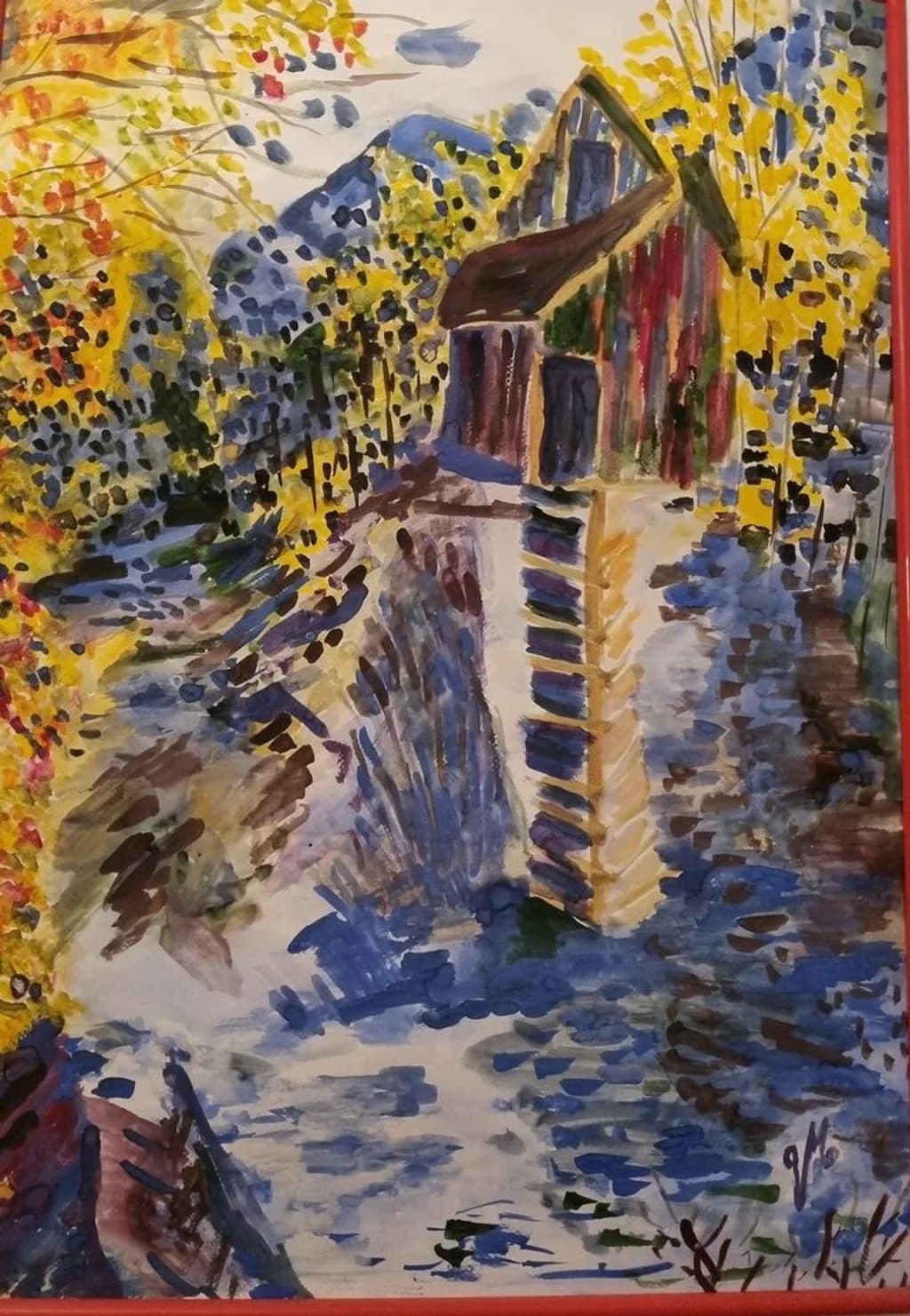 Autumn River Watermill