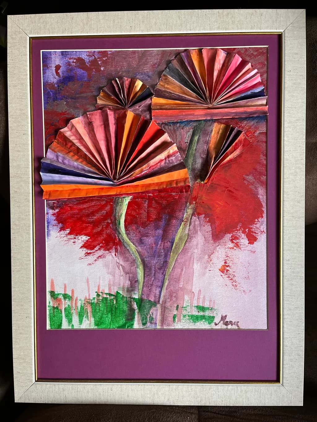 Abstract Floral Fans
