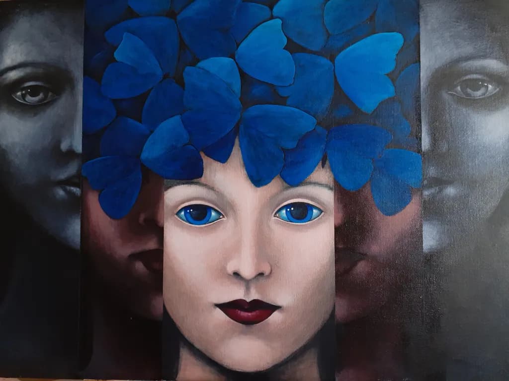 Blue Petal Gaze